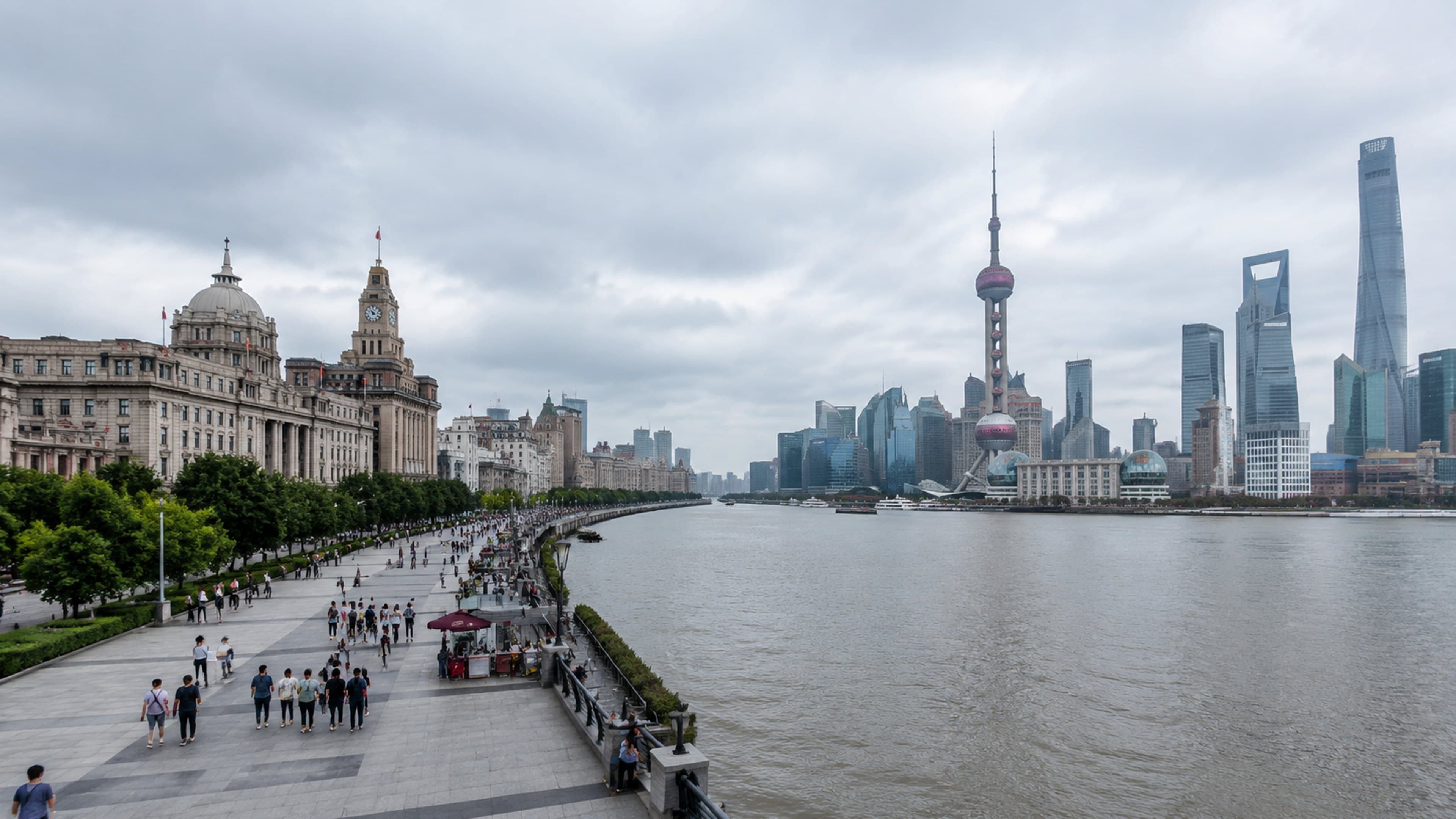 Shanghai scenery lives in skylines and street texture