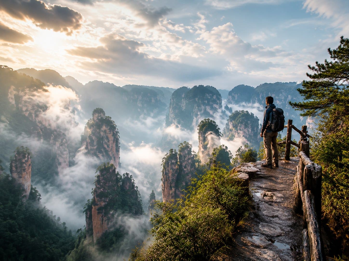 Nature travel theme in China